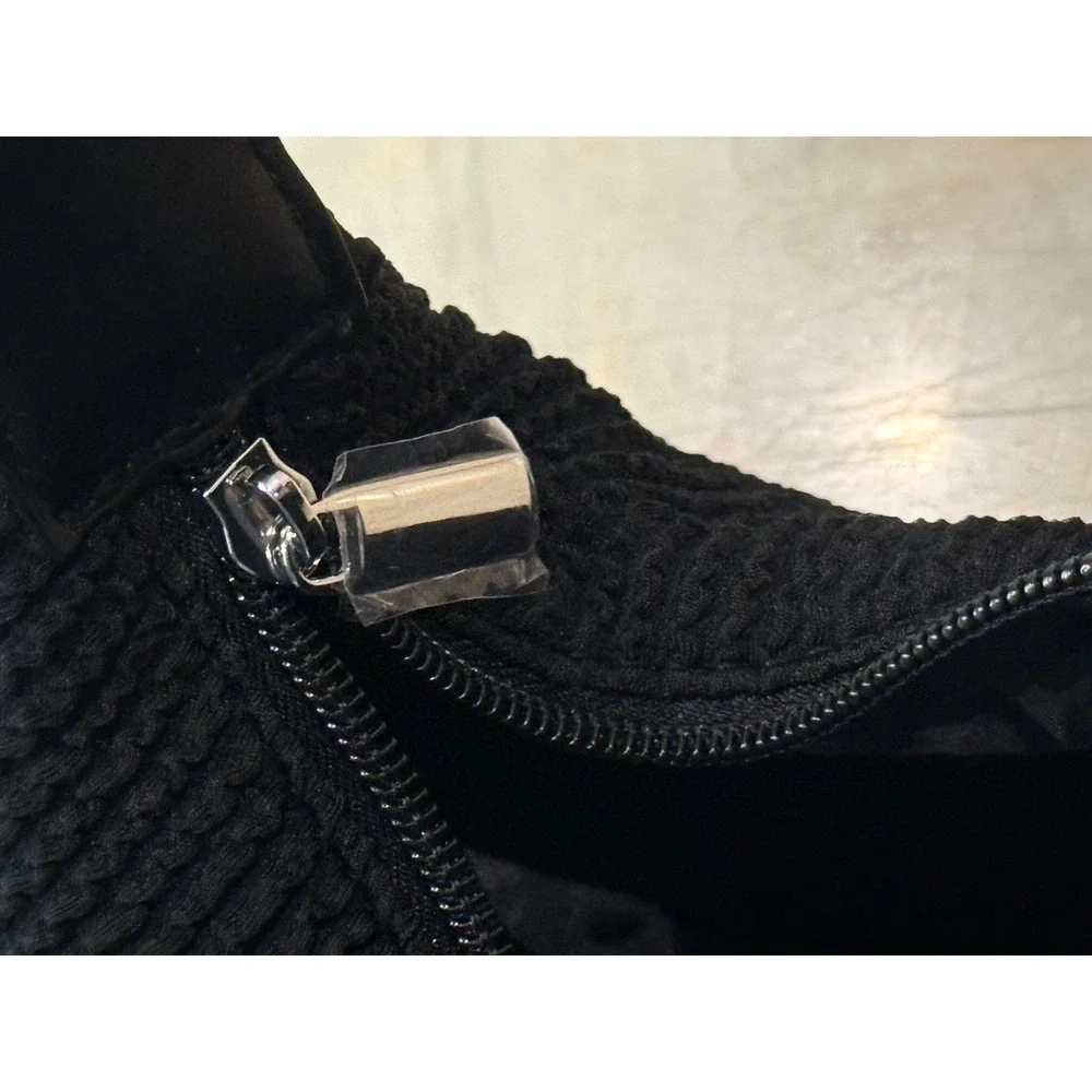 Kate Spade New York Black Textured Belt Bag Fanny Pack Zip Waist Bag
